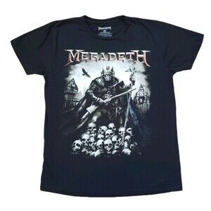 Megadeth Killing Road 2022 Tour Sz Medium Mens Black Double Side Concert T-Shirt